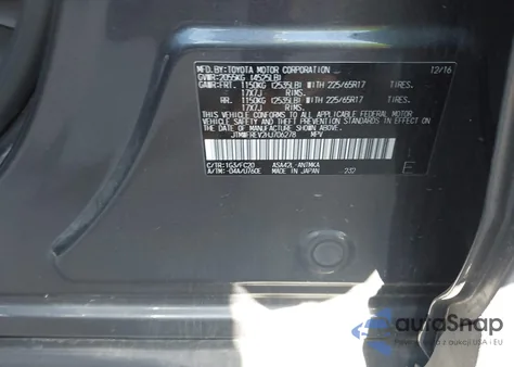 2017 Toyota Rav4 Xle из США, поврежденный, VIN JTMWFREV2HJ706278